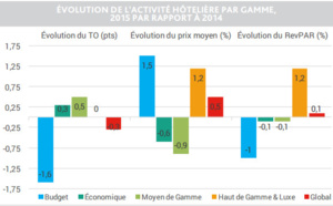 Hôtellerie : les établissements de province sauvent le secteur en 2015