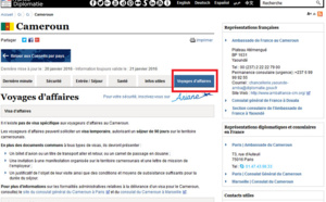 Quai d'Orsay : nouvel onglet voyages d'affaires dans les Conseils aux Voyageurs