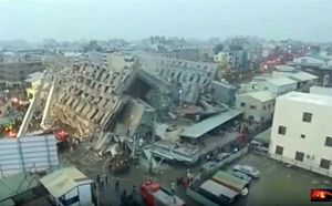Taïwan : le tremblement de terre a fait au moins 18 morts