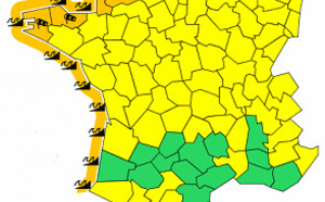 Vents et vagues : 16 départements français en vigilance orange