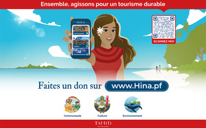 Tahiti Tourisme lance HINA : une plateforme de dons pour un tourisme plus durable Tahiti Tourisme lance HINA : une plateforme de dons pour un tourisme plus durable