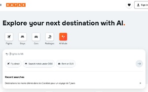 Kayak lance le mode IA et ouvre son moteur de recherche au langage naturel