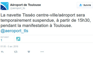 Toulouse : les taxis toujours mobilisés bloquent les entrées à l'aéroport