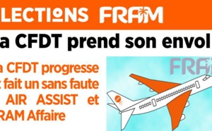 Elections FRAM : la CFDT obtient 100 % des voix chez FRAM Affaire et Air Assist