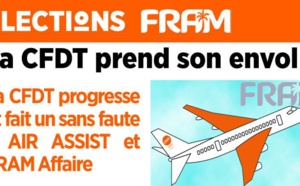 Elections FRAM : la CFDT obtient 100 % des voix chez FRAM Affaire et Air Assist Elections FRAM : la CFDT obtient 100 % des voix chez FRAM Affaire et Air Assist