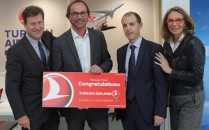 Turkish Airlines fête son 100 000e passager sur la ligne Bordeaux-Istanbul
