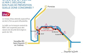 Paris : le trafic intra-muros du RER C stoppé dès 16h ce jeudi