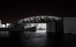 Louvre Abu Dhabi : la construction avance avec l'éclairage du dôme du musée