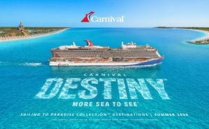 Carnival présente le Carnival Destiny, premier navire de la classe Ace