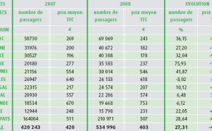 Go Voyages : le prix du billet d'avion en baisse en 2008