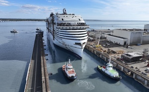 MSC World Atlantic : le futur navire de MSC mis à flot à Saint-Nazaire