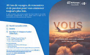Air Europa : 40 ans… et toujours pas une ride dans les nuages !