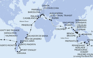 119 jours pour faire le tour du monde, une promesse signée MSC