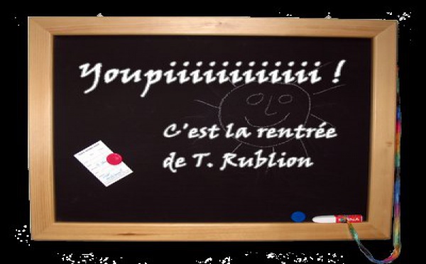 Septembre : la rentrée c'est pas rose... la rentrée c’est mo-ro-se !