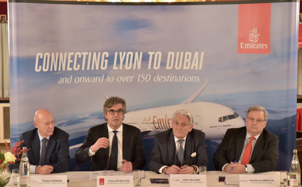 Emirates fête les 4 ans de sa ligne directe Lyon-Dubai