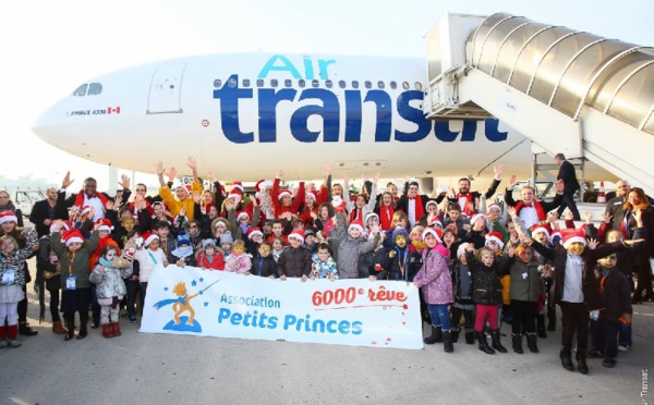 Air Transat embarque les "Petits Princes" à la rencontre du Père Noël