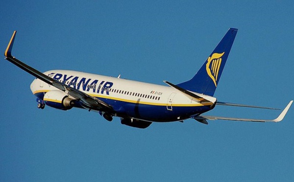 Ryanair : 9 millions de passagers (+20 %) en décembre 2016