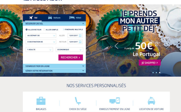 Aigle Azur : le site fait peau neuve