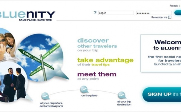 Bluenity.com : 1er réseau social de voyageurs aériens AF-KLM