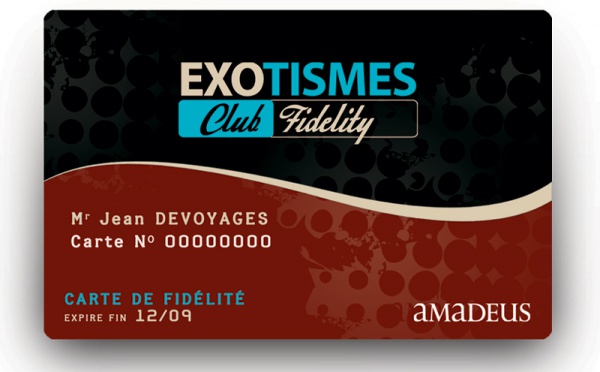 Exotismes: nouvelle carte Exotismes Club Fidelity pour les agents de voyages