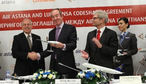 Air Astana et Lufthansa en partage de codes