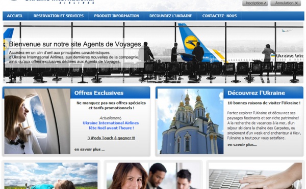 Ukraine Int. Airlines lance un site pour les agents de voyages