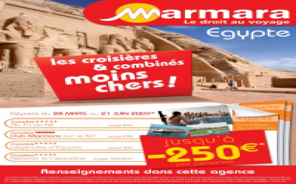 Marmara :  jusqu'à - 250 € sur l'Egypte