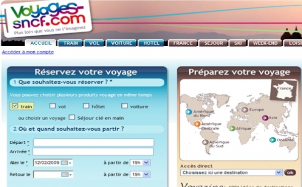 La SNCF passe à la dématérialisation des billets Loisirs et Pro en 2009