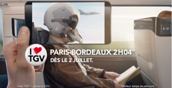 La SNCF diffuse une campagne TV pour le lancement de L'Océane et de TGV Ouest