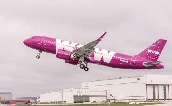 WOW Air reçoit son premier Airbus A320neo