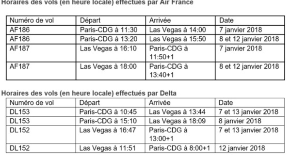 CES Las Vegas 2018 : Air France et Delta mettent en place 12 vols spéciaux