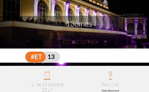 Pau : ouverture des inscriptions pour les Rencontres nationales du eTourisme
