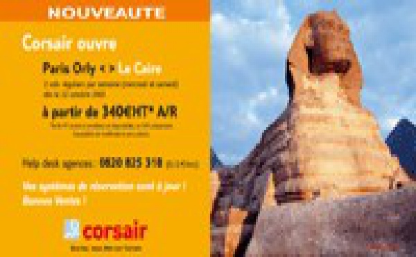 Corsair met le cap sur l'Egypte !