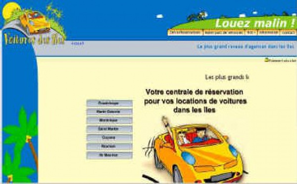 Location auto : site web spécialisé Iles
