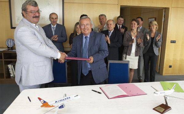 Air France et Armavia : en partage de codes
