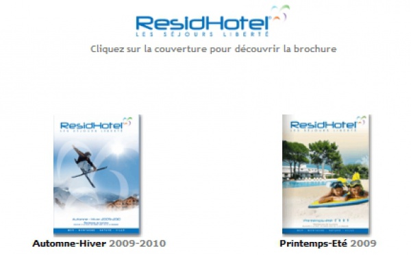 RESID'HOTEL : brochure automne hiver 2009-2010 dans Brochuresenligne.com