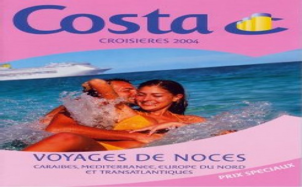Costa Croisières : brochure ''Voyage de noces''
