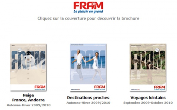 Brochuresenligne.com : arrivée de 4 nouvelles brochures Voyages FRAM