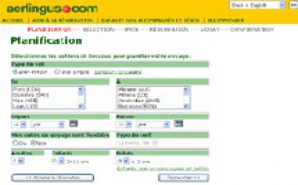 Aer Lingus lance son site en VF