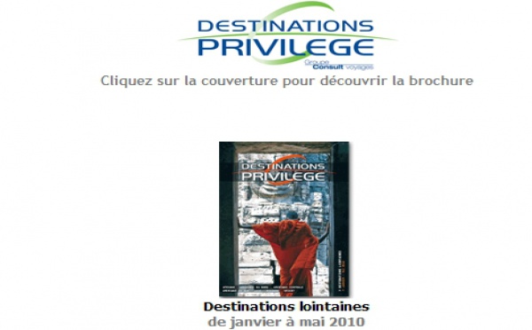 Groupe Consult Voyages : ''Destinations lointaines'' sur Brochuresenligne.com