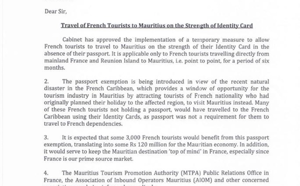 L'Île Maurice ouvre ses portes aux Français avec une simple carte d'identité