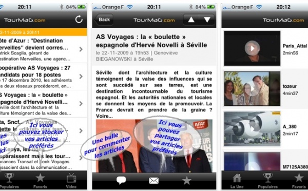 Portables : TourMaG.com lance son Application iPhone