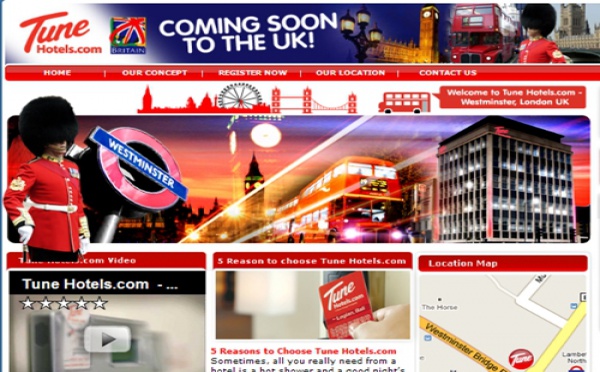 Tune Hotels lance l'hôtel 4**** au prix d'1* et... plus si affinités !