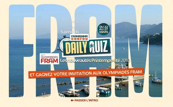 Fram fait gagner des places pour les Olympiades à Corfou