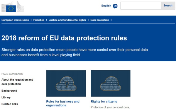 RGPD : la commission européenne lance un outil en ligne pour les PME