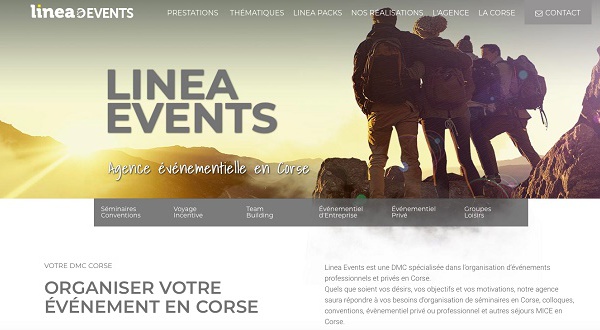 Linea Events lance son site internet événementiel