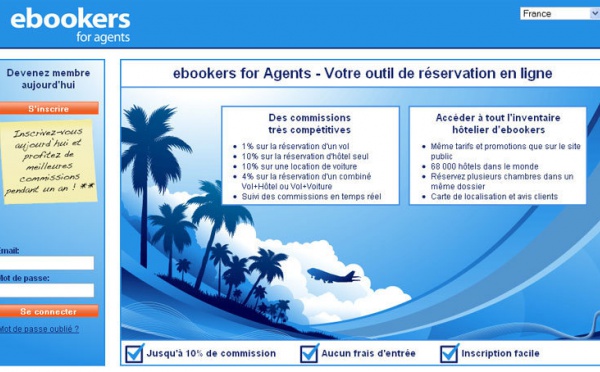 ebookers.fr lance son programme d'affiliation pour les agences en France