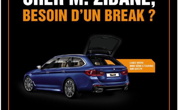 Sixt surfe sur le départ de Zidane