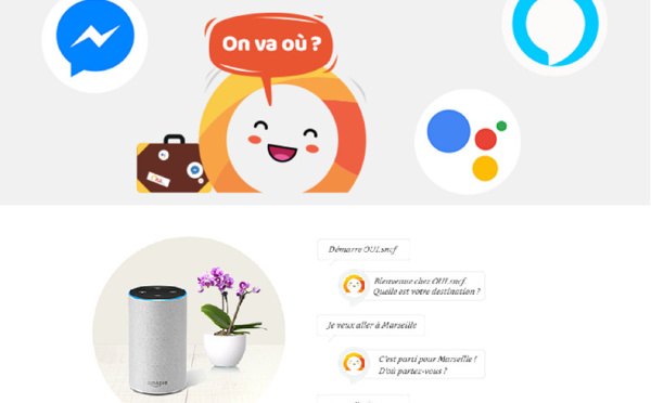 Oui.sncf présent sur Alexa, service en ligne d'Amazon