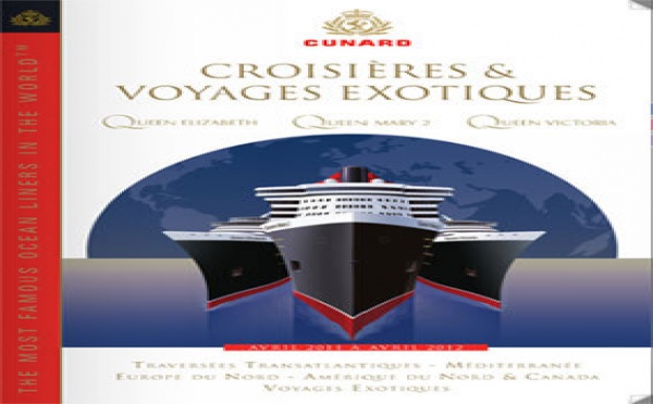 CIC : nouvelle brochure Cunard 2011-2012
